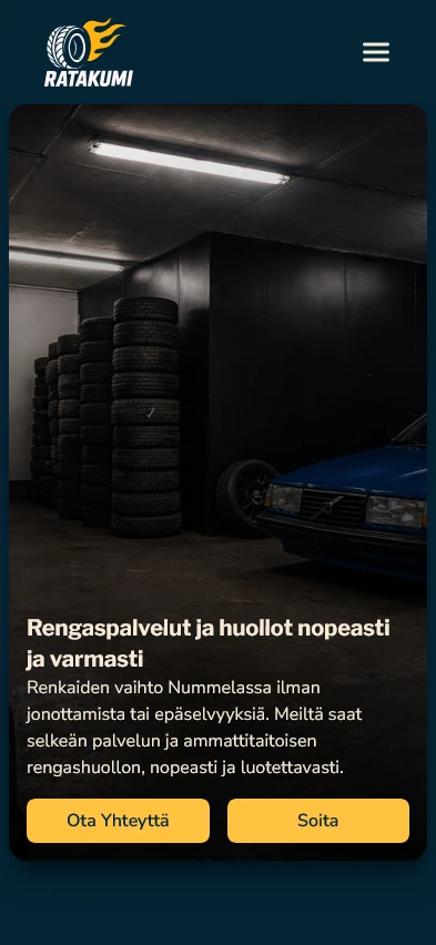 Sivusto mobiilissa