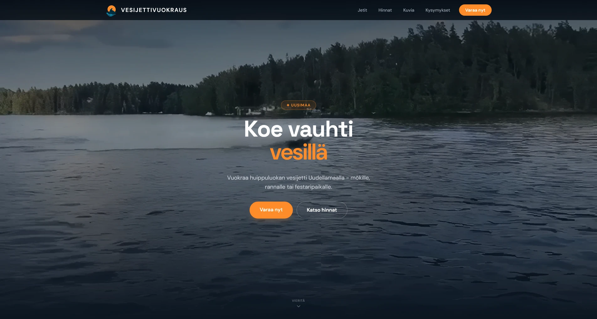 Vesijettivuokraus